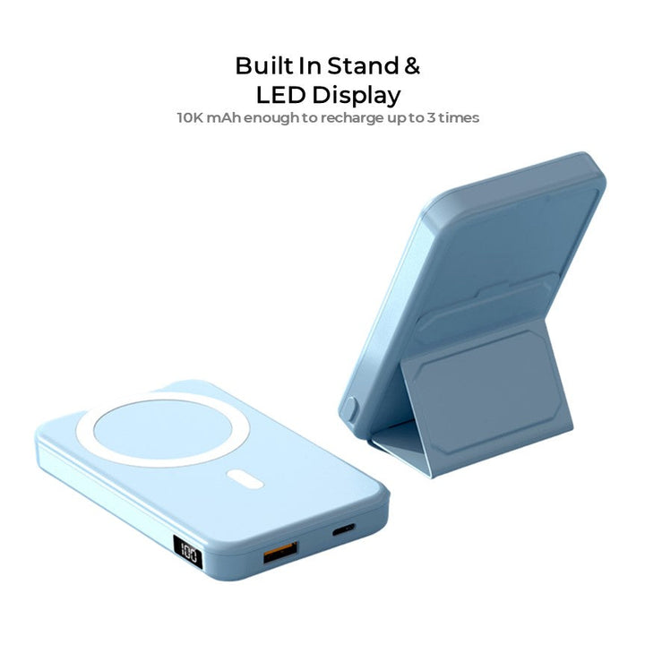 Lisslune | Wireless Power Bank for Phone - 10K mAh Magnetic Portable Charger