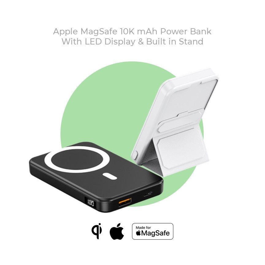 Lisslune | Wireless Power Bank for Phone - 10K mAh Magnetic Portable Charger