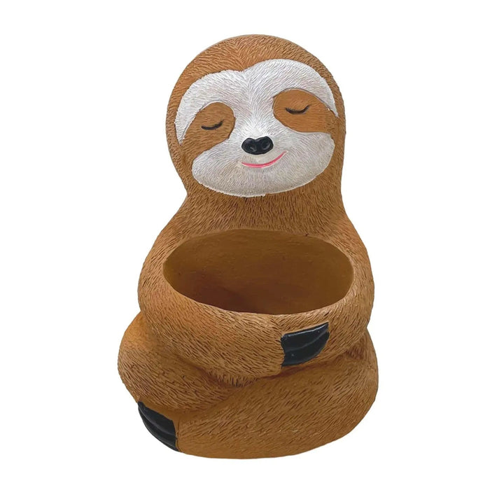 Lisslune | SlothNest Decorative Sloth Plant Pot – Loving Resin Vase