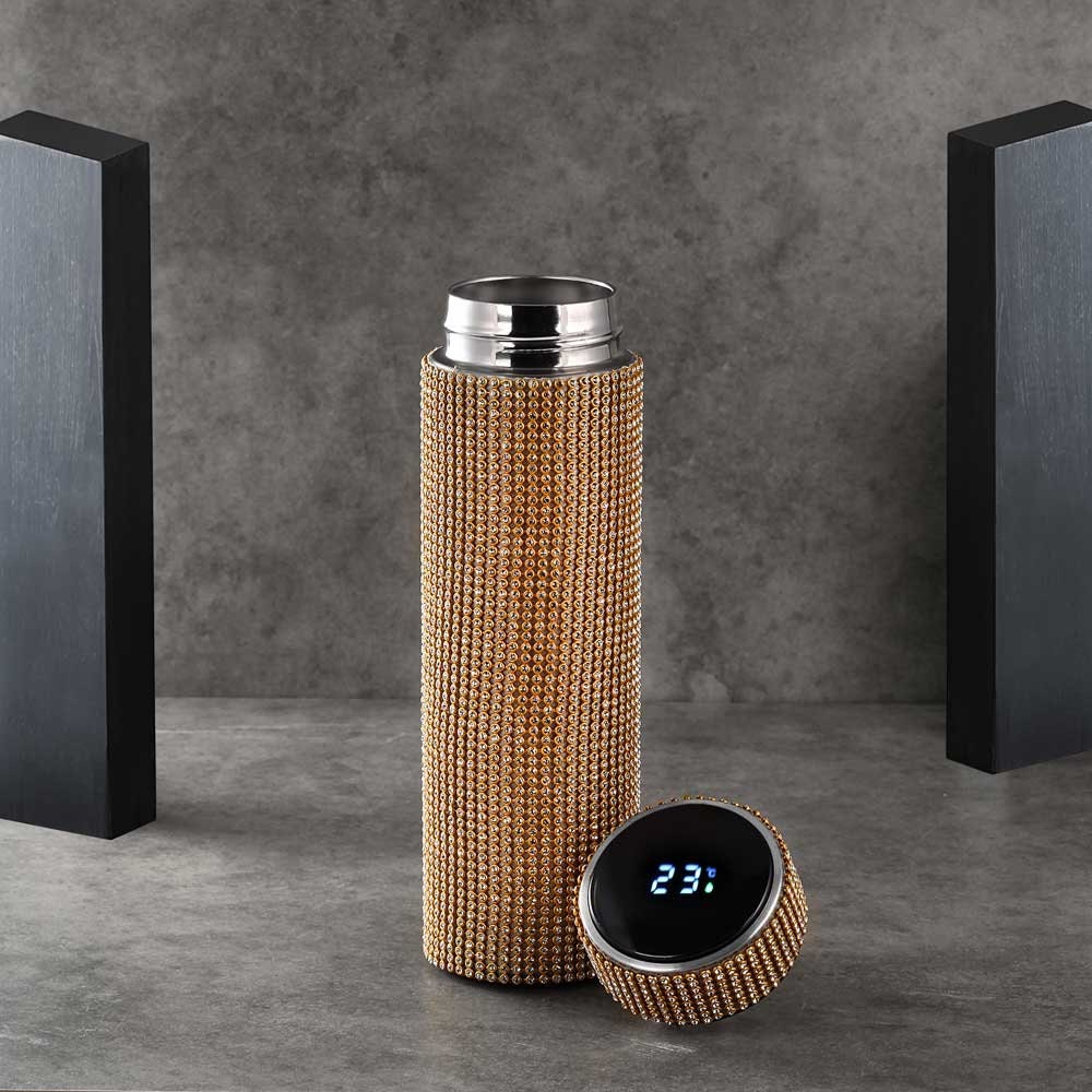 Lisslune | Smart Bottle Thermos I Smart Temperature Display Zirconia Vacuum Bottle 500 ML
