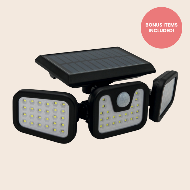 Lisslune | Solar-Powered Outdoor Lights – Panta Trio with Motion Sensor for Garden & Security Lighting