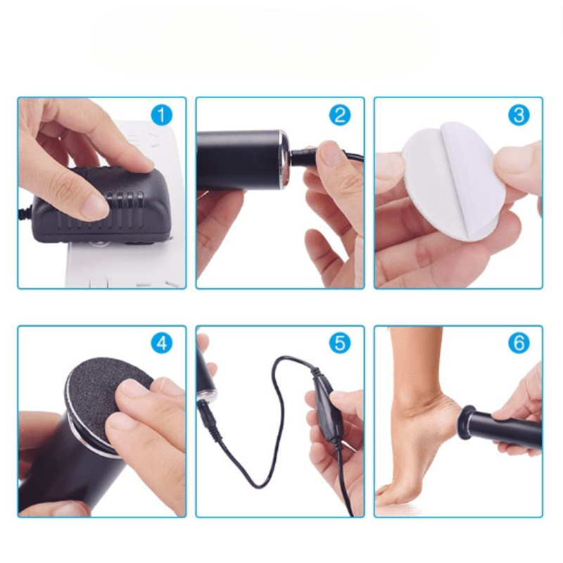 Lisslune | Electric Pedicure File for Gentle & Effective Foot Care