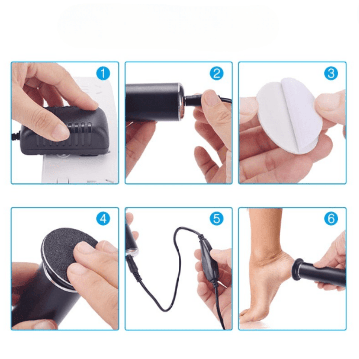 Lisslune | Electric Pedicure File for Gentle & Effective Foot Care
