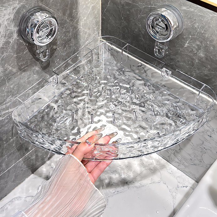Lisslune | WallGrip elegant wall mount for the bathroom with hanging storage