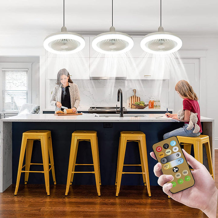 Lisslune | AeroGlow - Modern LED Ceiling Fan with Remote Control
