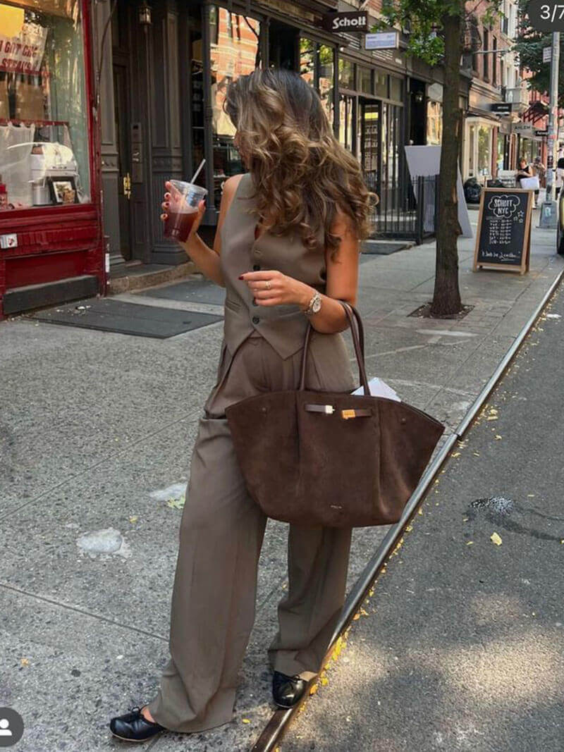 Lisslune | Hedwig | Modern Women’s Suede Handbag – Elegant, Versatile & Timeless