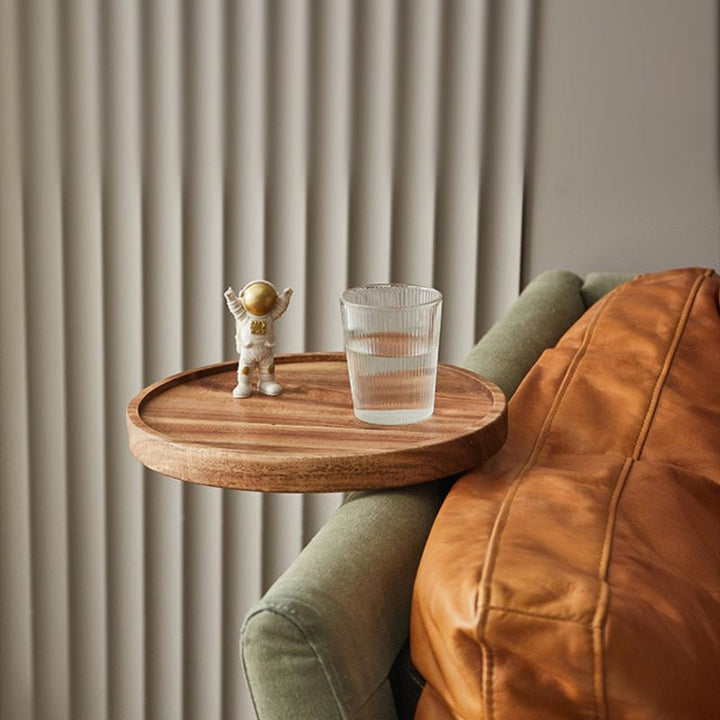 Lisslune | Nero – Adjustable Wooden Sofa Armrest Tray | Modern Sofa Arm Table