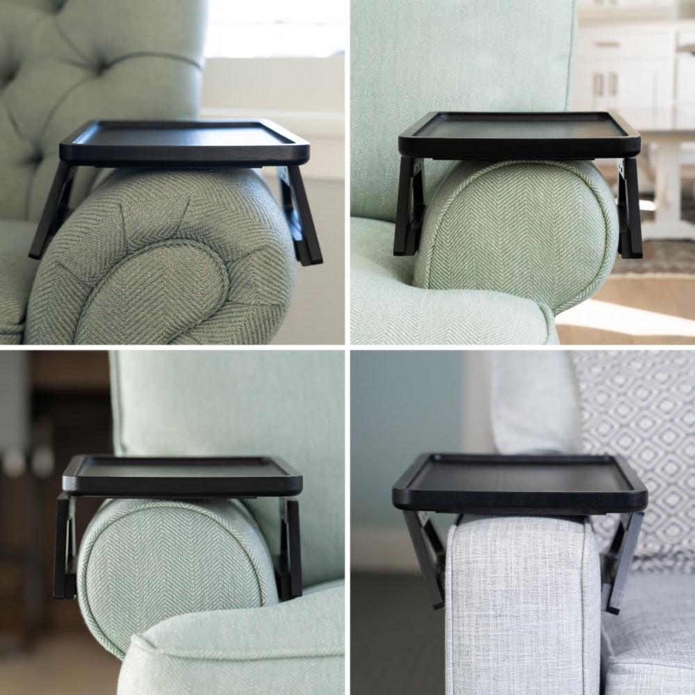Lisslune | SofaMate – Adjustable Sofa Arm Tray Table for Drinks, Snacks & Remote Control Storage