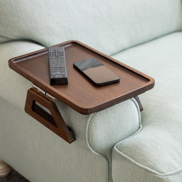 Lisslune | SofaMate – Adjustable Sofa Arm Tray Table for Drinks, Snacks & Remote Control Storage
