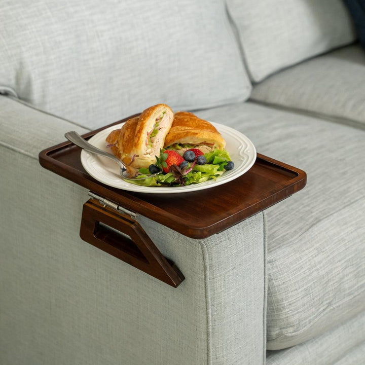 Lisslune | SofaMate – Adjustable Sofa Arm Tray Table for Drinks, Snacks & Remote Control Storage