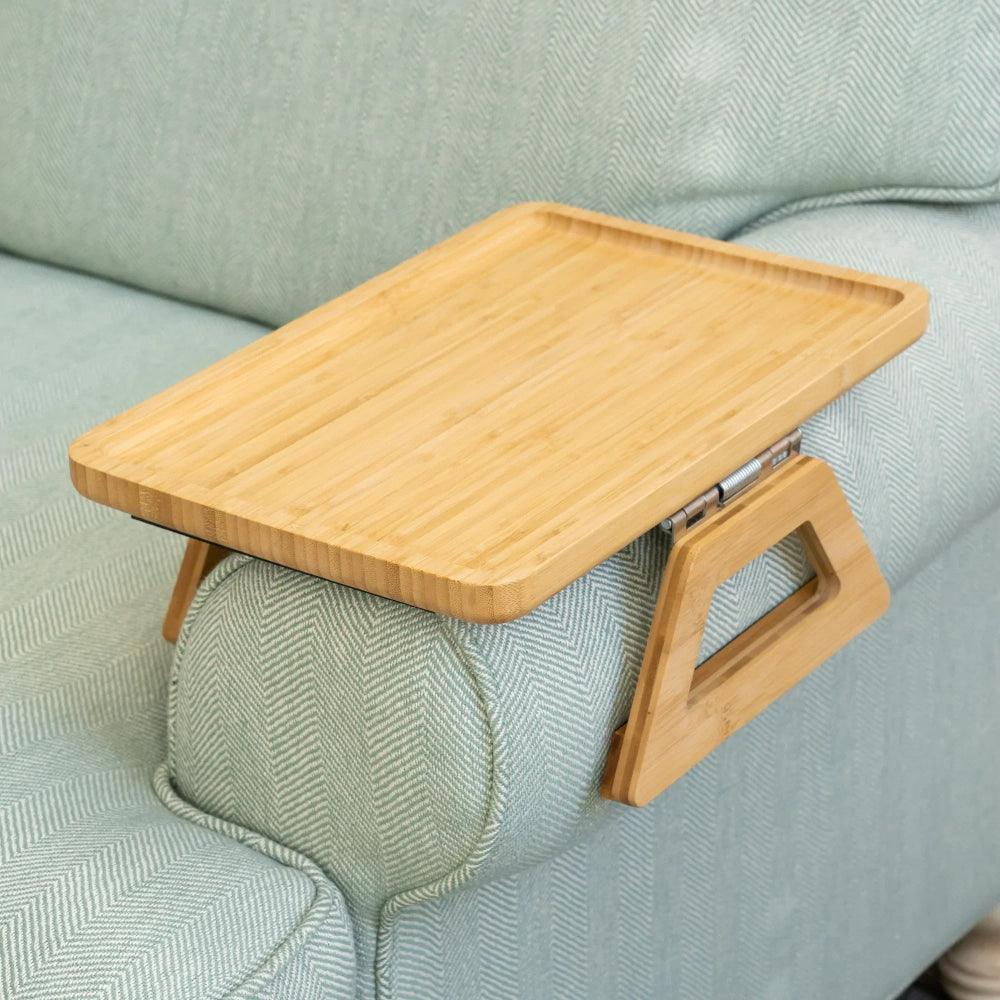 Lisslune | SofaMate – Adjustable Sofa Arm Tray Table for Drinks, Snacks & Remote Control Storage