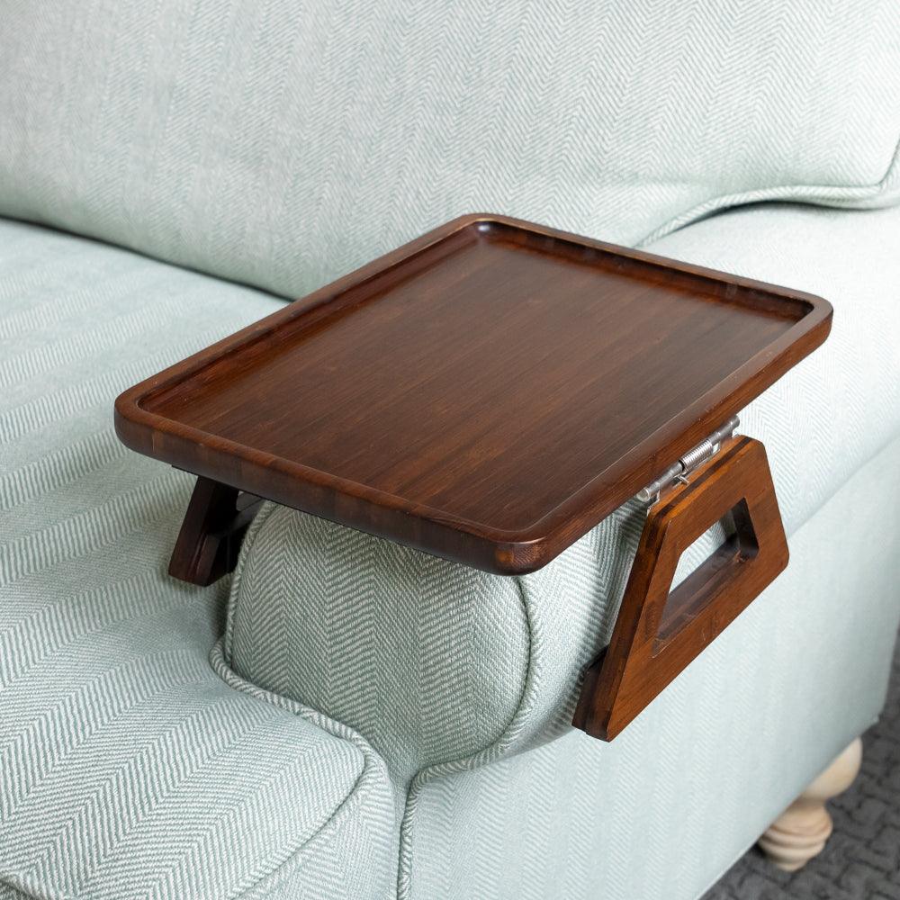 Lisslune | SofaMate – Adjustable Sofa Arm Tray Table for Drinks, Snacks & Remote Control Storage
