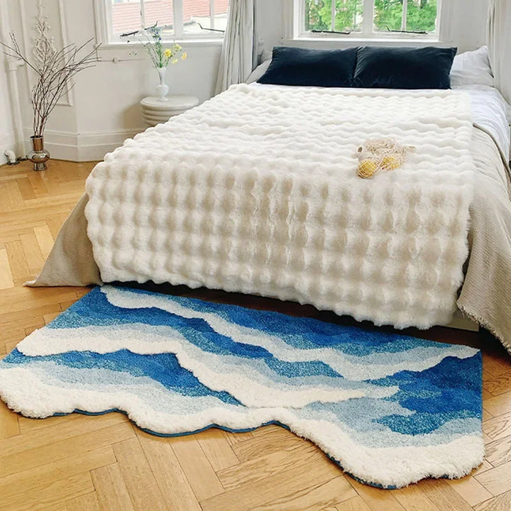 Lisslune | Soft Surf Anti-Slip Plush Wave Rug