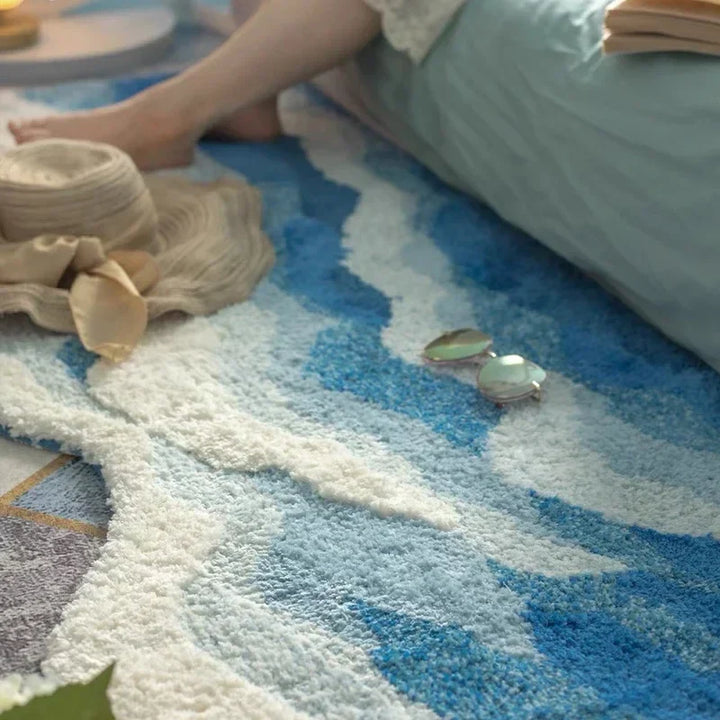 Lisslune | Soft Surf Anti-Slip Plush Wave Rug