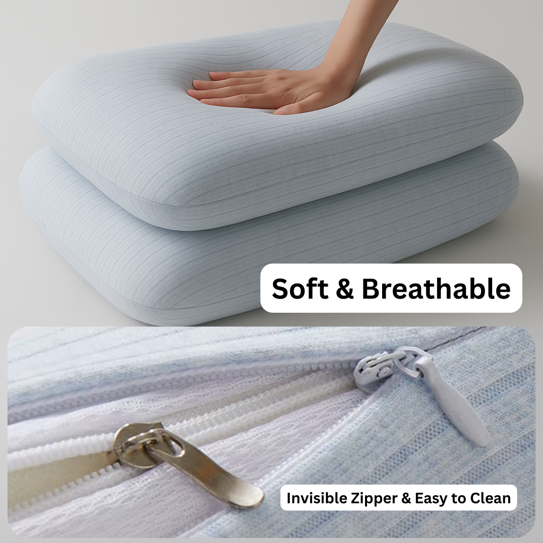 Lisslune | Therapeutic Cotton Cover Natural Latex Pillow