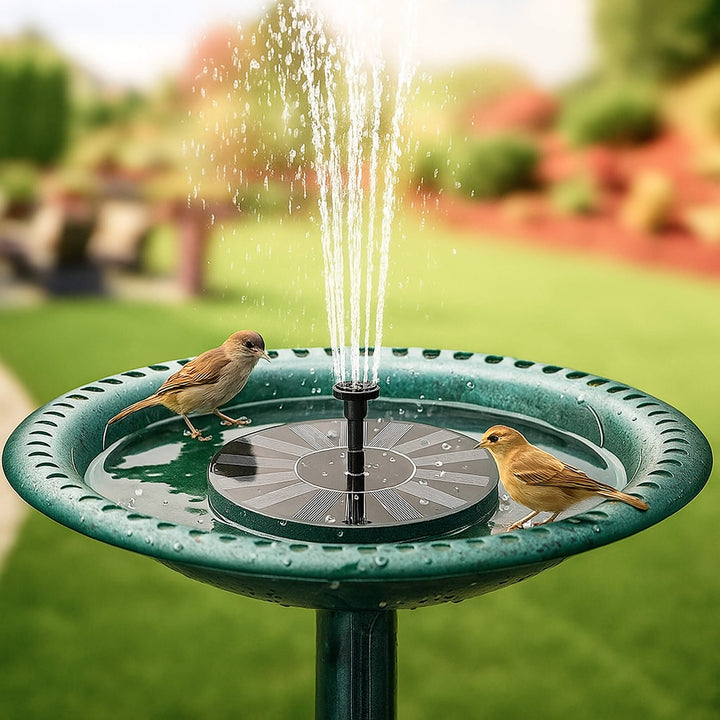 Lisslune | Solar-Powered Water Fountain | Effortless Installation & Multiple Spray Patterns for Garden Ponds and Birdbaths