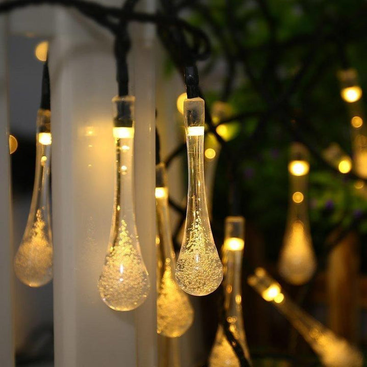 Lisslune | Solar Water Drop String Lights