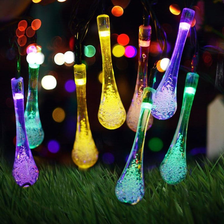 Lisslune | Solar Water Drop String Lights