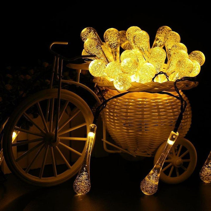 Lisslune | Solar Water Drop String Lights