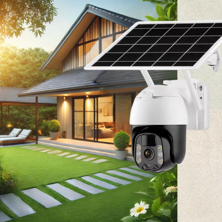 Lisslune | 2K Solar-Powered WIFI PTZ Camera with Auto-Tracking & Night Vision