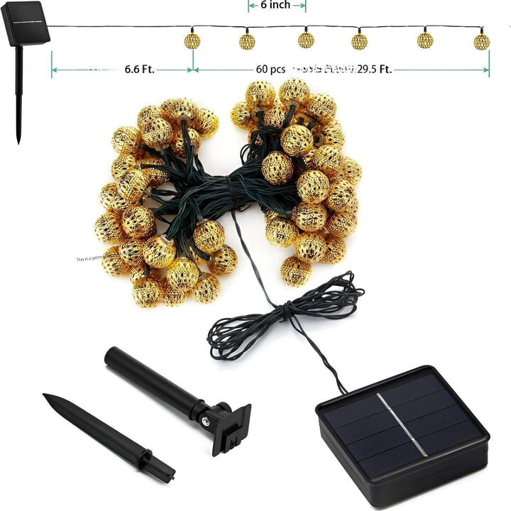 Lisslune | SunLuxe – Weatherproof Solar-Powered String Lights for a Warm Outdoor Atmosphere