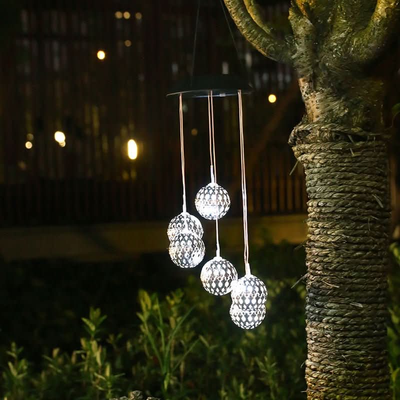 Lisslune | Solar Wind Chime with LED Light for Garden & Terrace