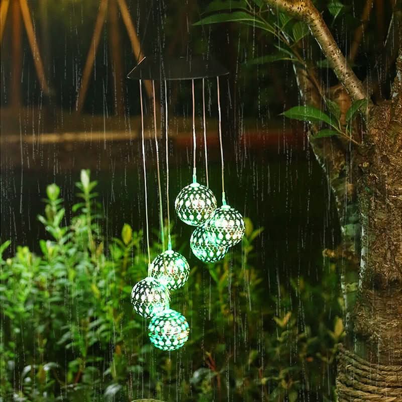Lisslune | Solar Wind Chime with LED Light for Garden & Terrace