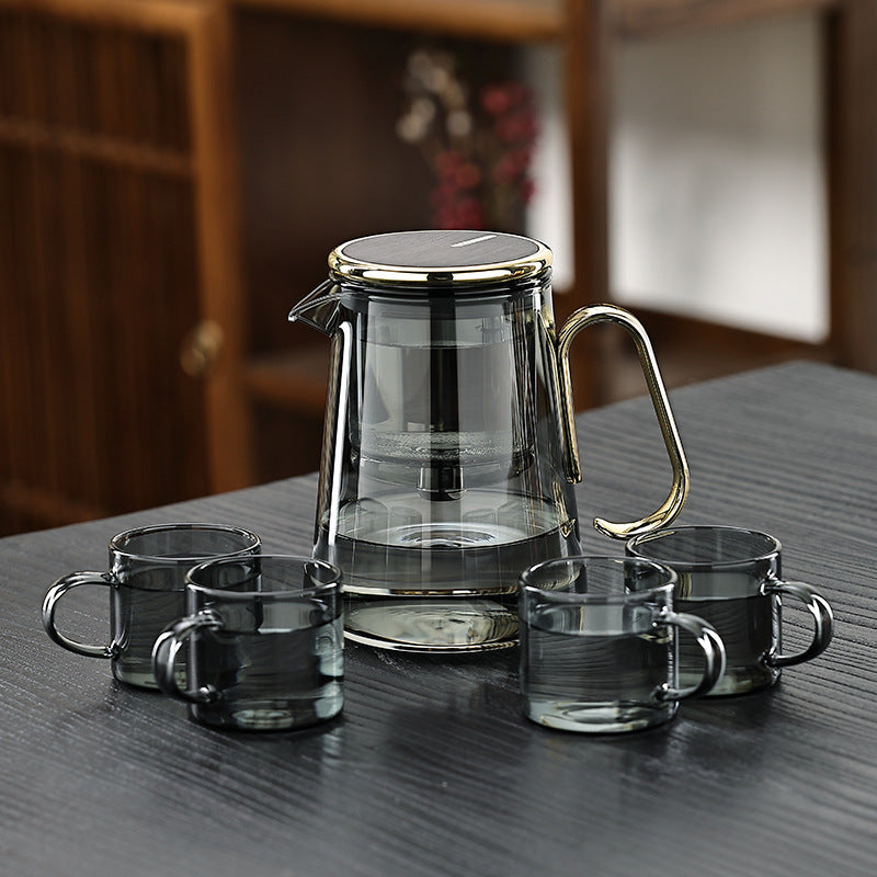 Lisslune | Solara – Magnetic Glass Teapot with Precision Tea Release & Stainless Steel Filter (700ml)
