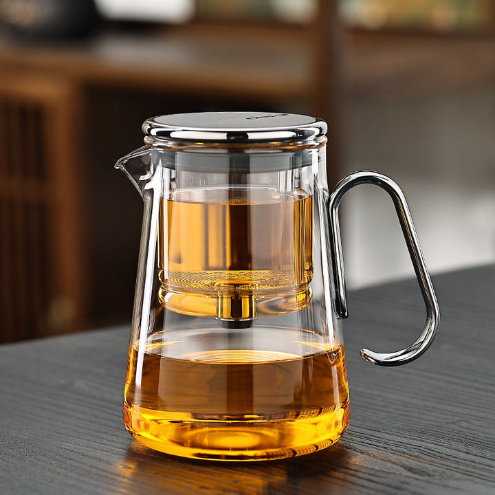 Lisslune | Solara – Magnetic Glass Teapot with Precision Tea Release & Stainless Steel Filter (700ml)