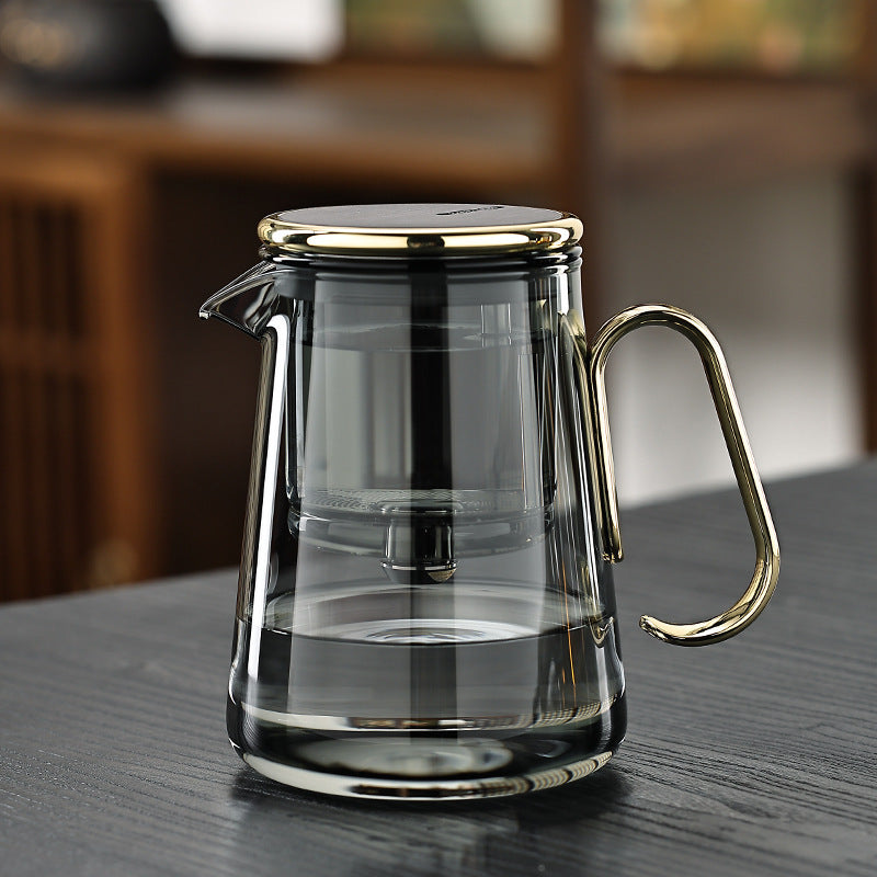 Lisslune | Solara – Magnetic Glass Teapot with Precision Tea Release & Stainless Steel Filter (700ml)