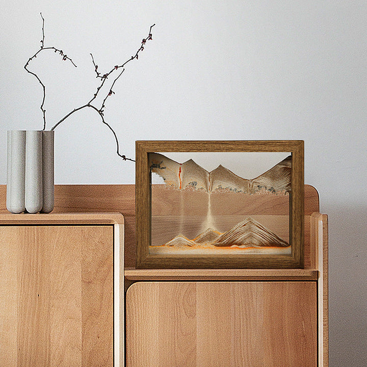 Lisslune | Solid wood 3D rotating sand painting