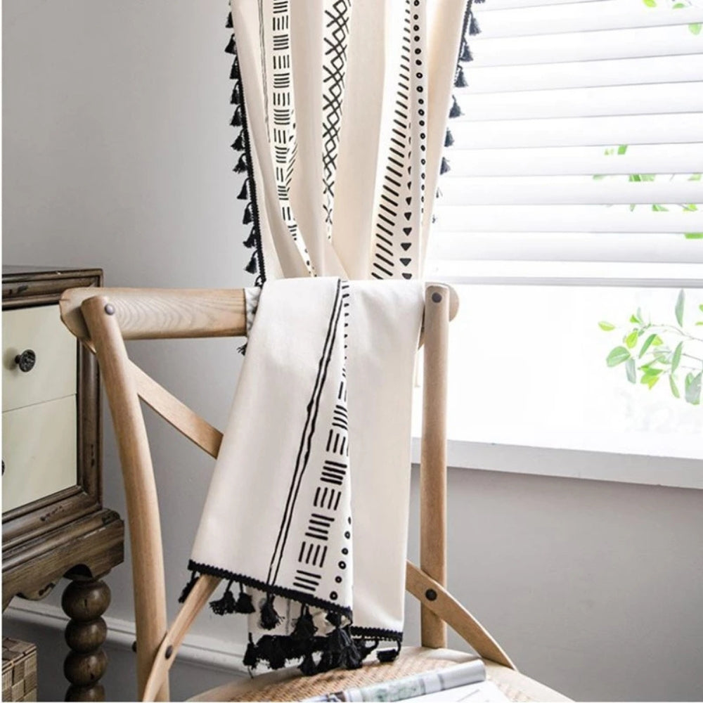 Lisslune | Solstice Loom Artisan Tassel Curtain