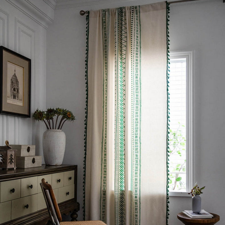 Lisslune | Solstice Loom Artisan Tassel Curtain