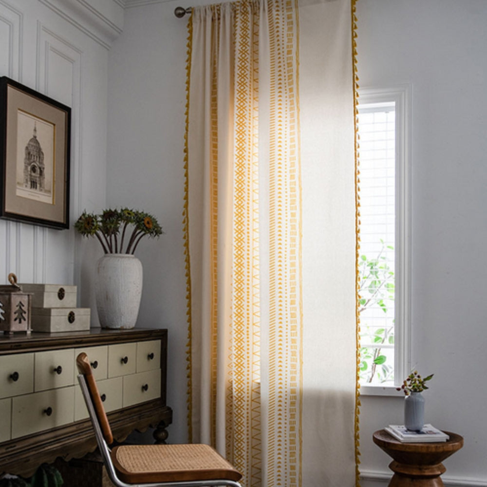 Lisslune | Solstice Loom Artisan Tassel Curtain