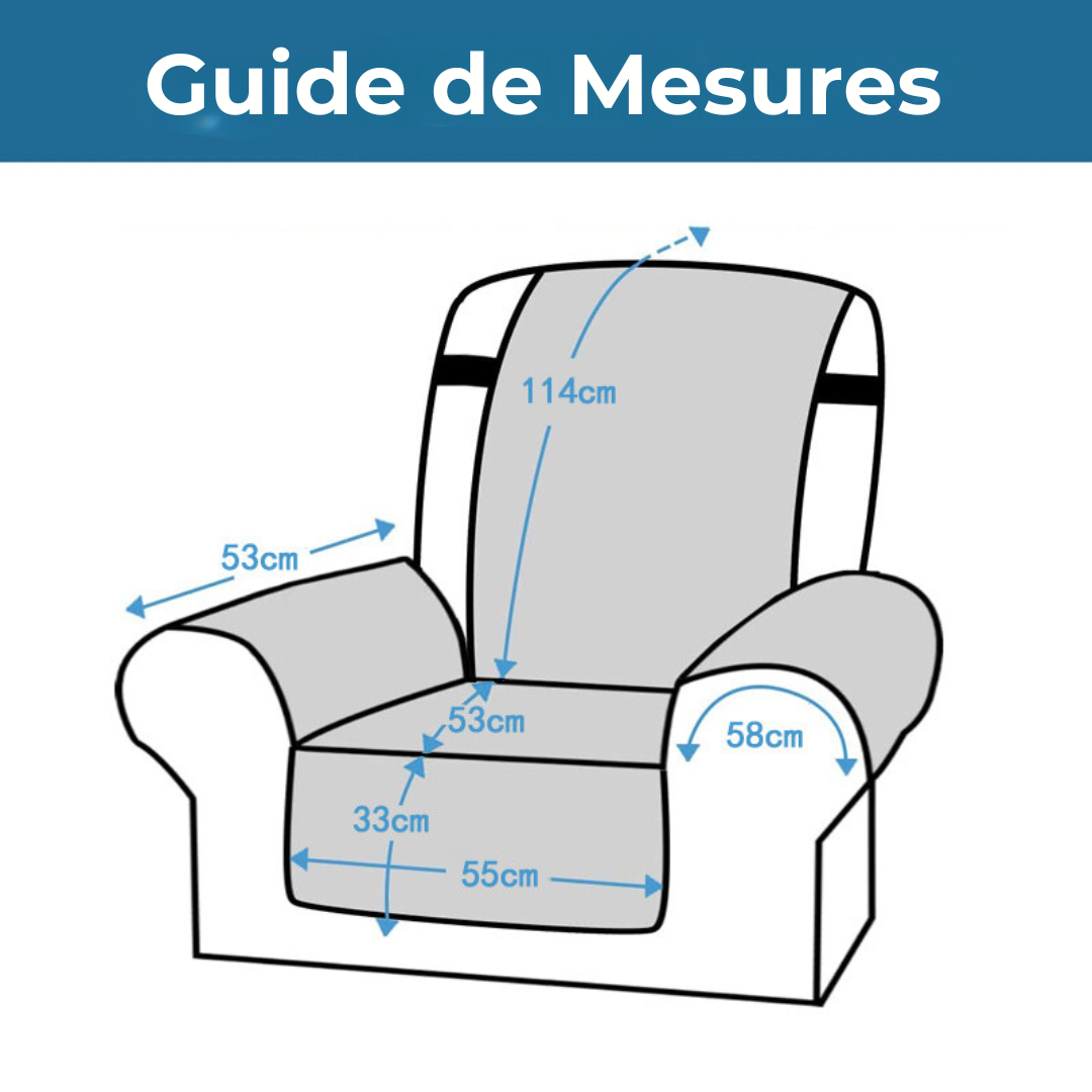 Lisslune | Cover for extendable armchairs – anti-slip protection and premium comfort