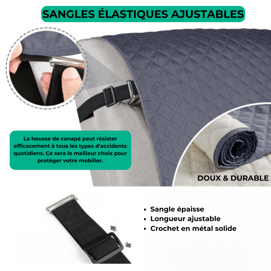 Lisslune | Cover for extendable armchairs – anti-slip protection and premium comfort