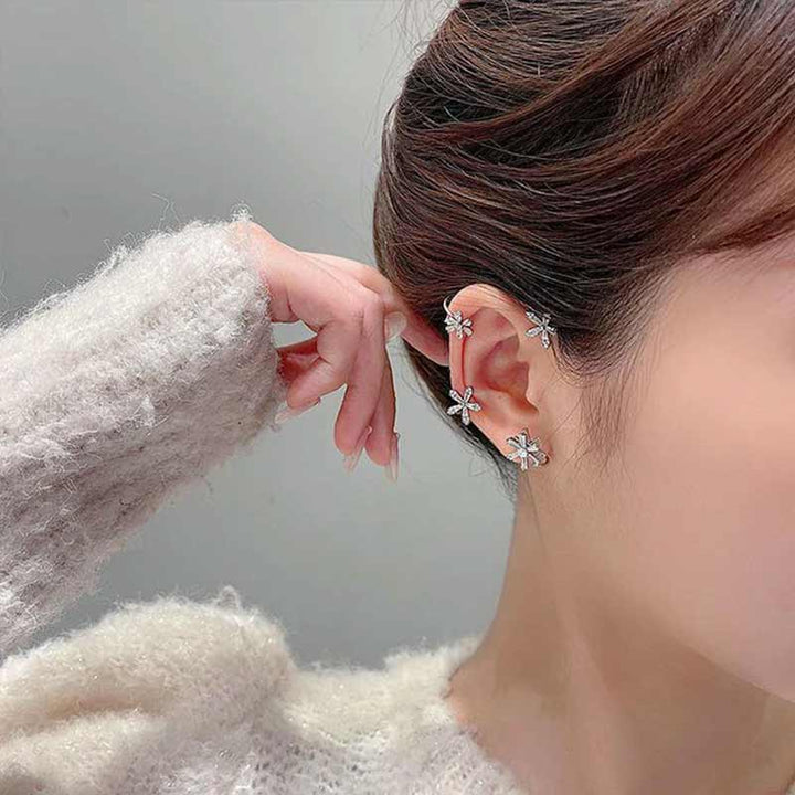 Lisslune | Spinning Snowflake Earrings