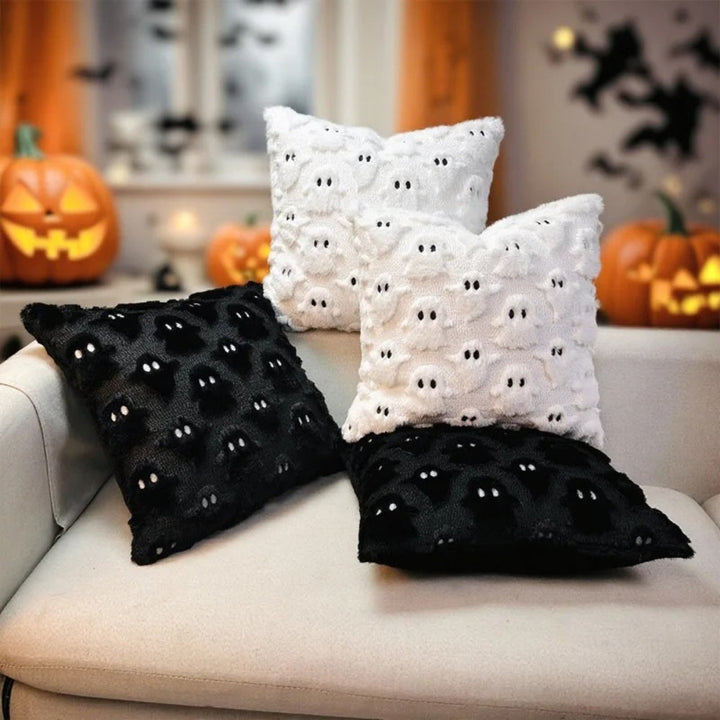 Lisslune | Spooky Ghost Plush Halloween Cushion Cover