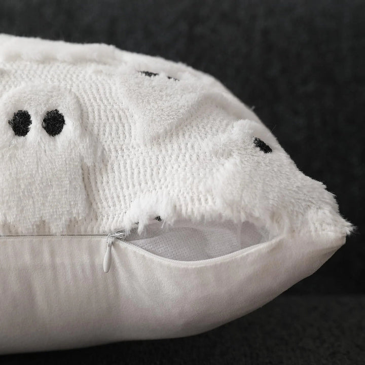 Lisslune | Spooky Ghost Plush Halloween Cushion Cover