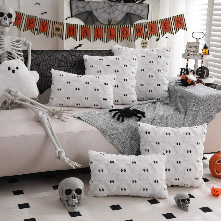 Lisslune | Spooky Ghost Plush Halloween Cushion Cover