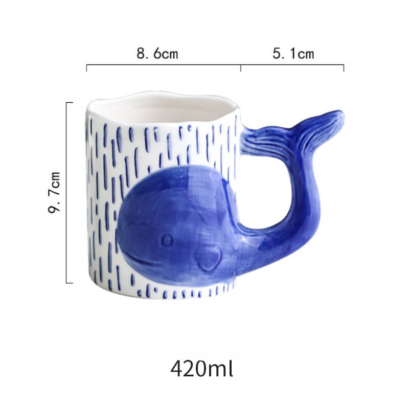 Lisslune | Spring Whale Ceramic Mug