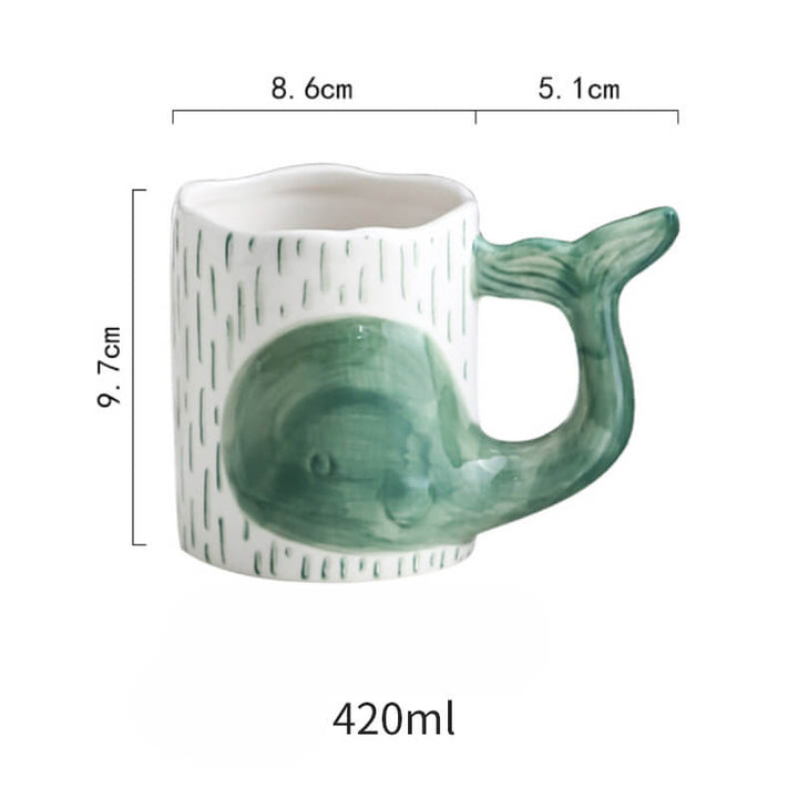 Lisslune | Spring Whale Ceramic Mug