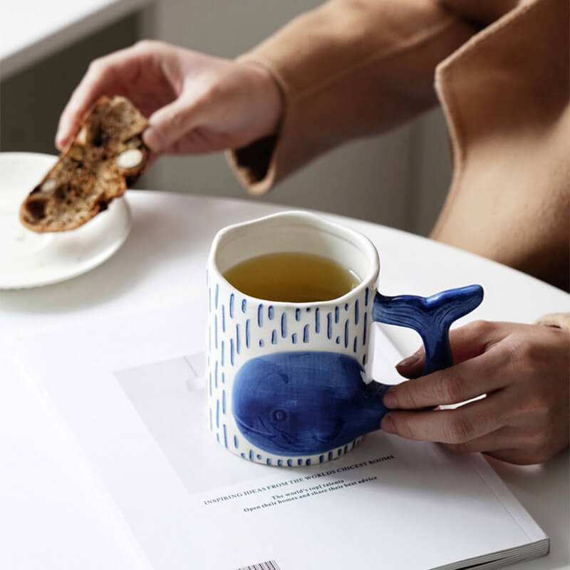 Lisslune | Spring Whale Ceramic Mug