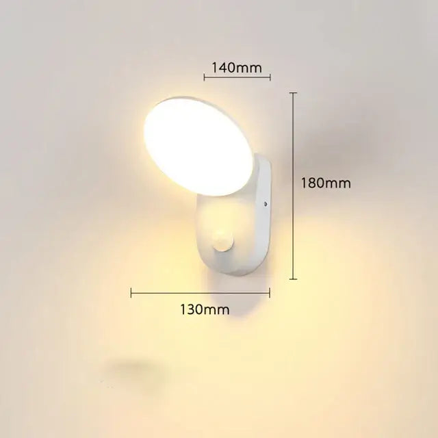 Lisslune | LumiGuard Garden Wall Light PIR Motion Sensor LED 12W