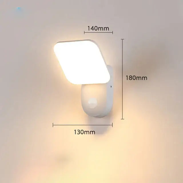 Lisslune | LumiGuard Garden Wall Light PIR Motion Sensor LED 12W