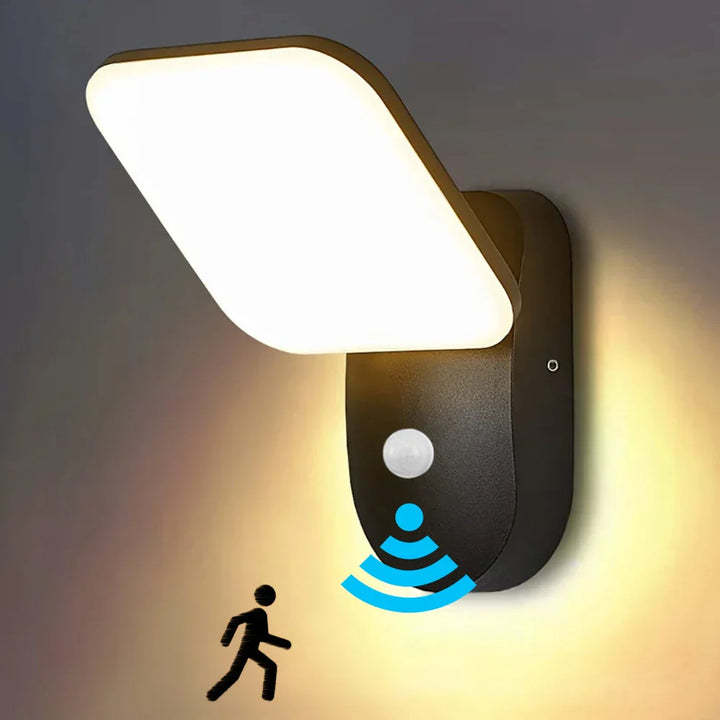 Lisslune | LumiGuard Garden Wall Light PIR Motion Sensor LED 12W