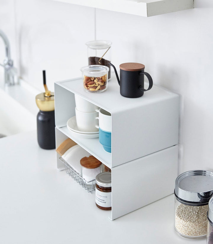 Lisslune | Stackable Kitchen Shelf - Two Sizes - Steel