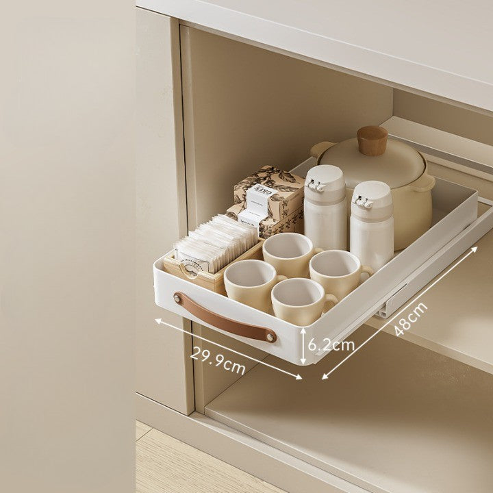 Lisslune | Stainless Steel Pull-Out Storage Kitchen Organizer Tray