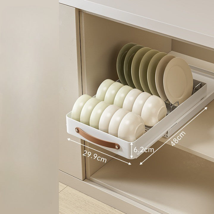 Lisslune | Stainless Steel Pull-Out Storage Kitchen Organizer Tray