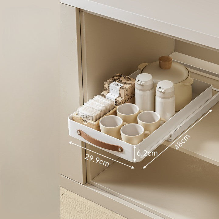 Lisslune | Stainless Steel Pull-Out Storage Kitchen Organizer Tray